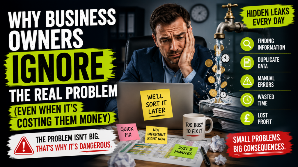 Why Business Owners Ignore the Real Problem (Even When It’s Costing Them Money)